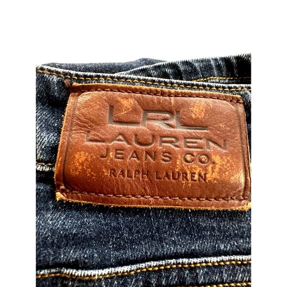 LRL Lauren Ralph Lauren Heritage Jeans Women Size 8 Mid Rise Straight Leg Blue - Picture 3 of 8